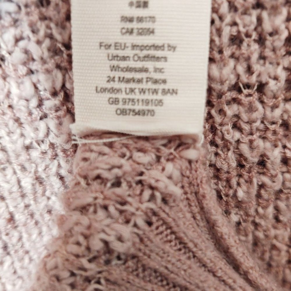 Free People Mauve By Your Side Sweater XS - Picture 5 of 6